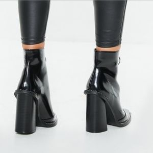 Missguided Shoes - Missguided zip front ring pull boots Missguided Shoes - Missguided zip front ring pull boots